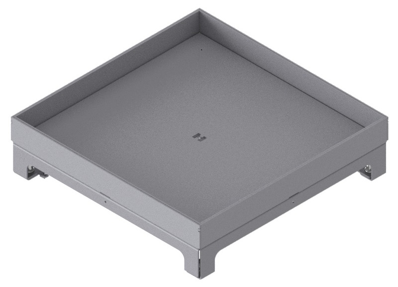 Produktbild UBD 324 305  -  Unterflur-Bodendose UBD 320 inkl. Blinddeckel mit Kante, geschlossen, und 30mm Vertiefung